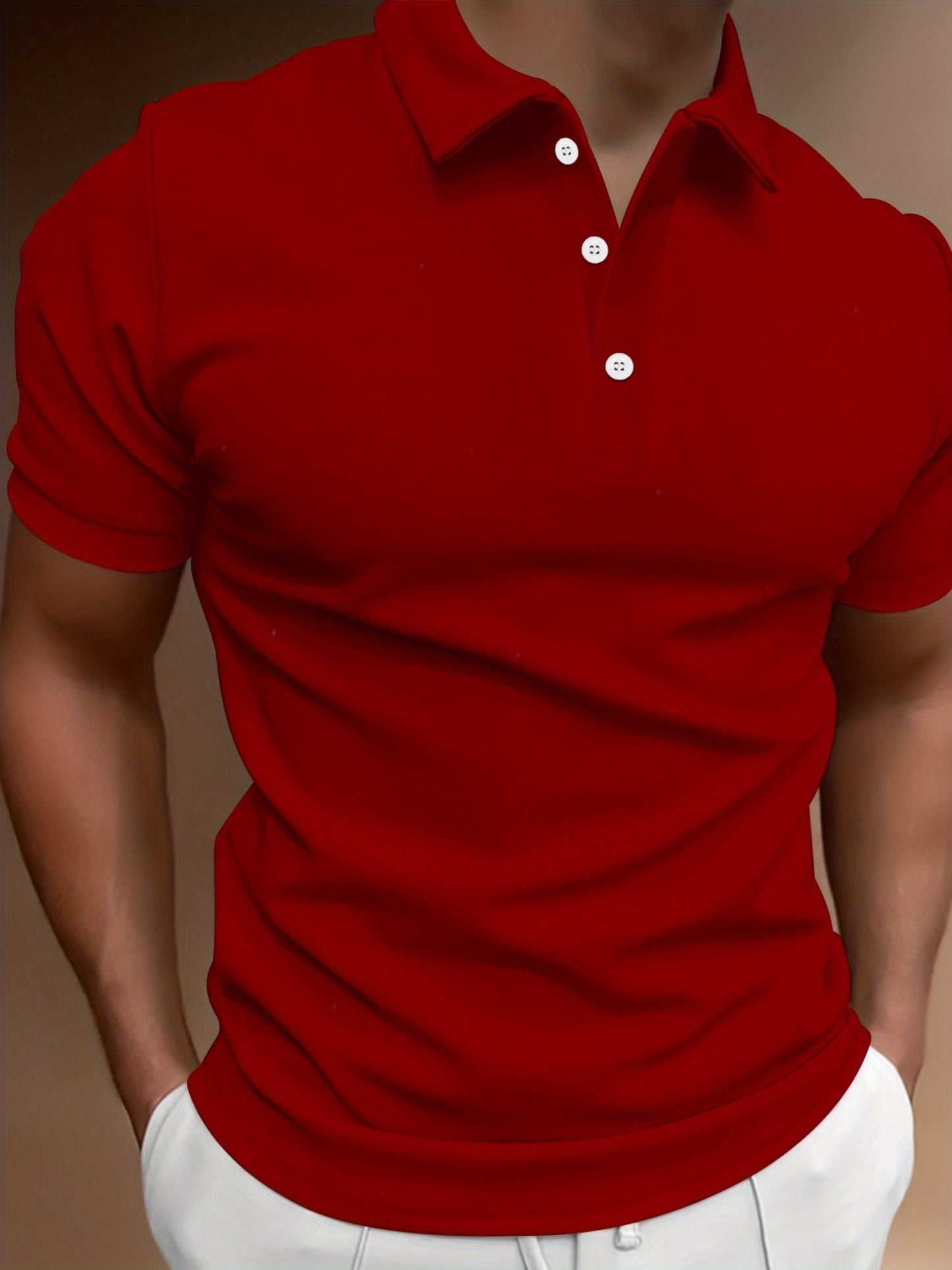 Deals To Love Men Classic Polyester Short Sleeve Shirt