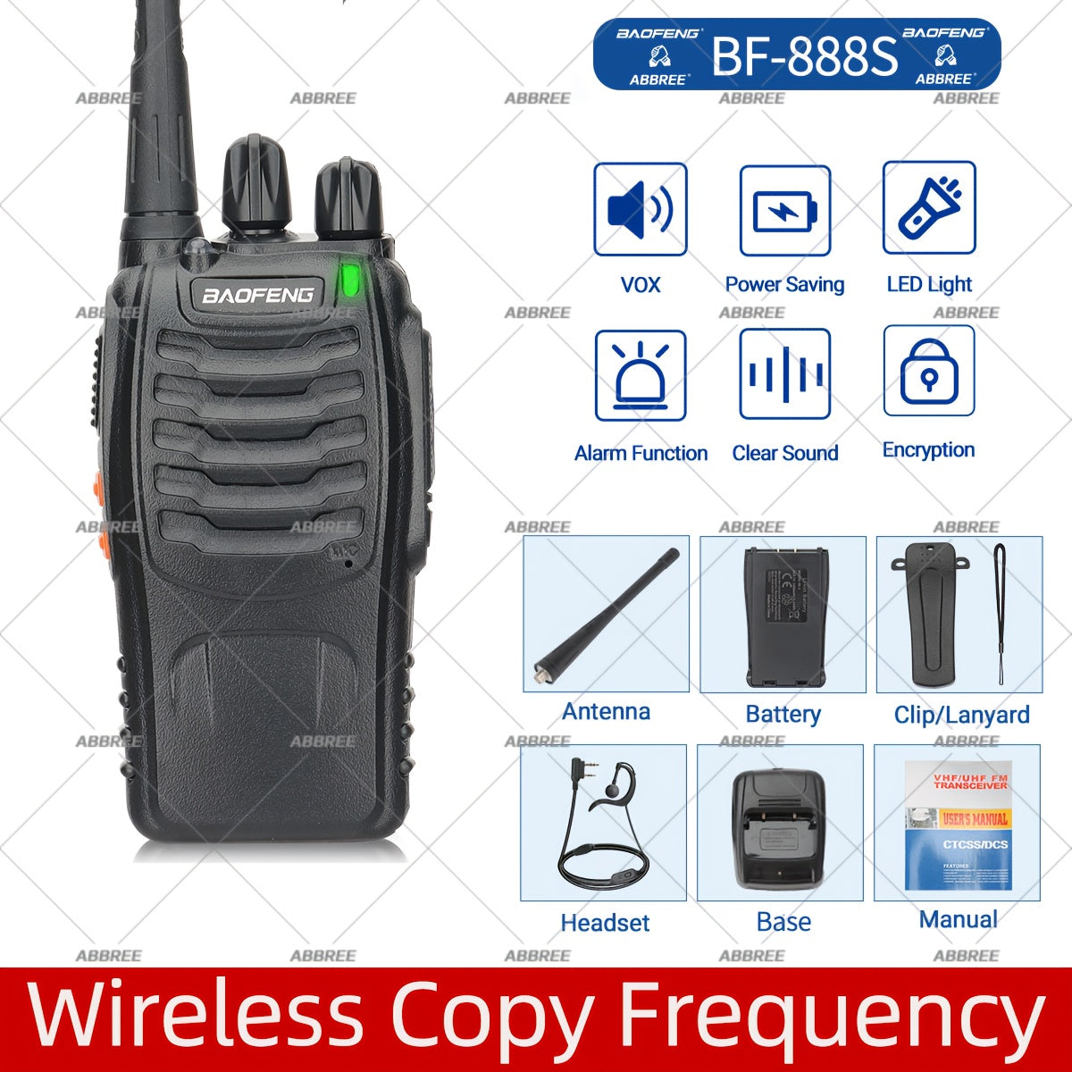 Baofeng Sixteen Walkie Talkie Long Range Portable Two Way Radio