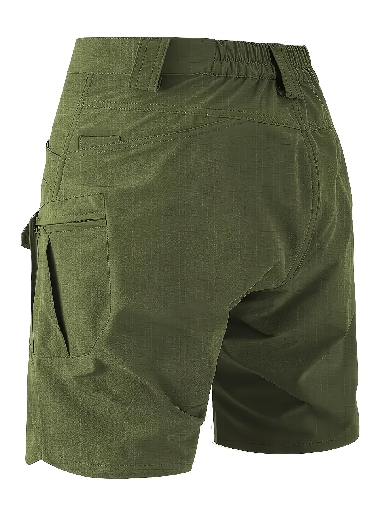 Men's Tactical Cargo Shorts Quick Dry Breathable Multi Pocket Design for Hiking Fitness Casual Wear Solid Color Non Stretch Fabric Straight Fit