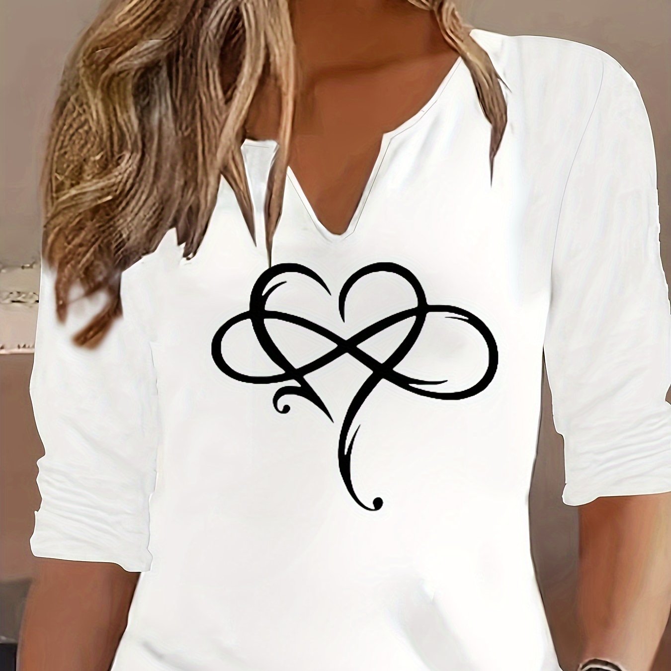 European and American Fashion Figures Trendy Print Tops
