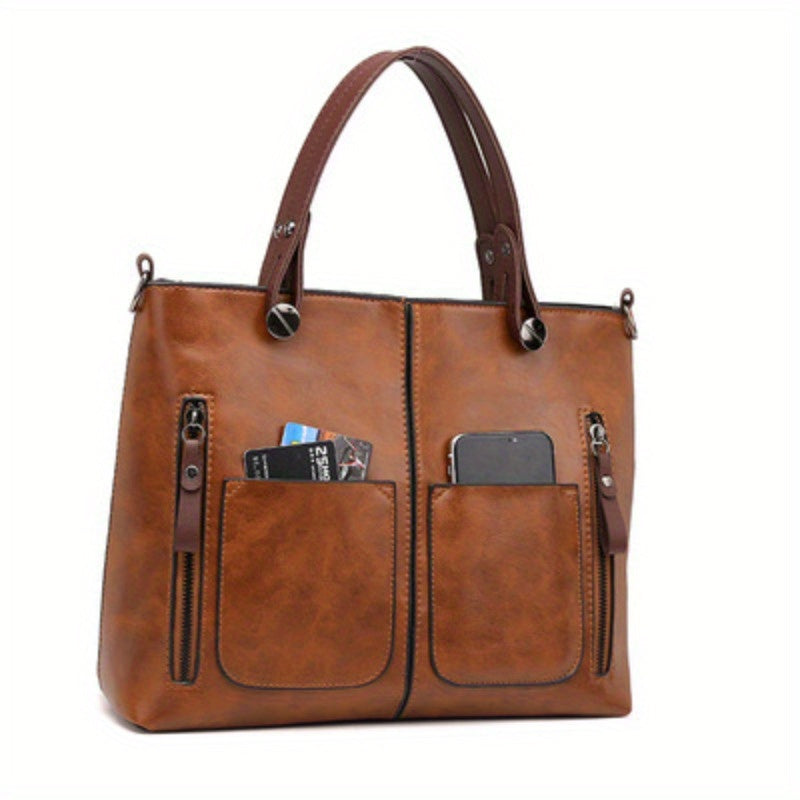 Retro Stylish Ladies Tote Crossbody Shoulder Bag For Women