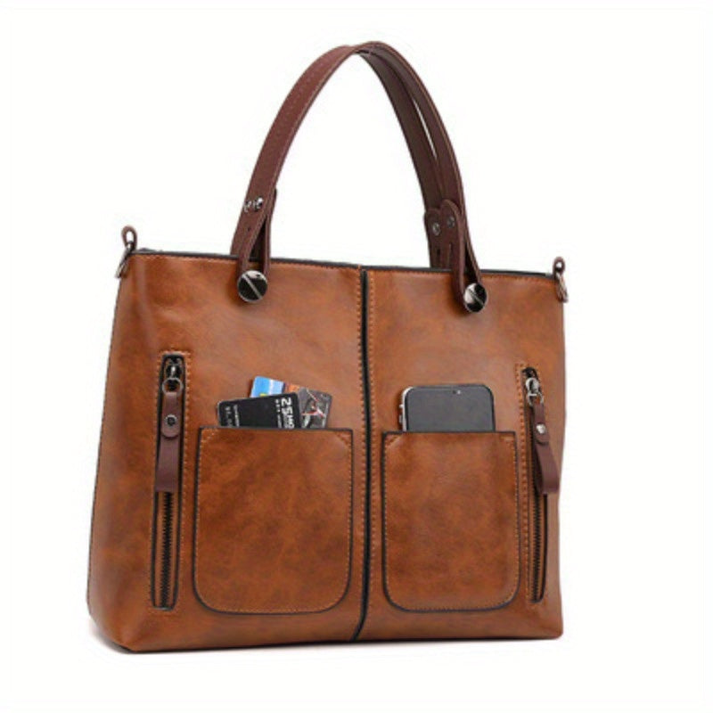Retro Stylish Ladies Tote Crossbody Shoulder Bag For Women