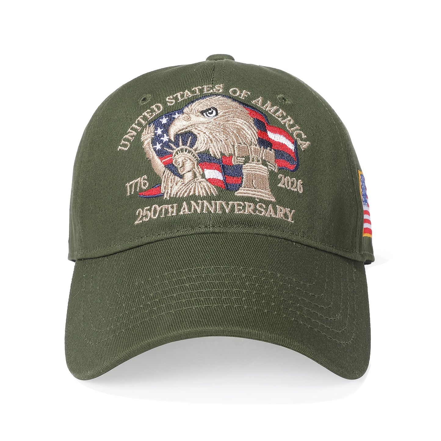 5 Men'S Baseball Caps Celebrating The 250Th Anniversary, Featuring a Patriotic Design for The 1776-2026 Commemoration. Perfect for Independence Day And Casual Wear, These Adjustable Unisex Caps Are Also Great for Halloween Co
