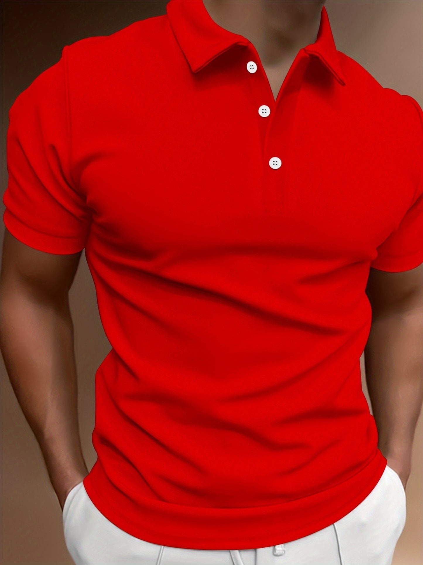 Deals To Love Men Classic Polyester Short Sleeve Shirt