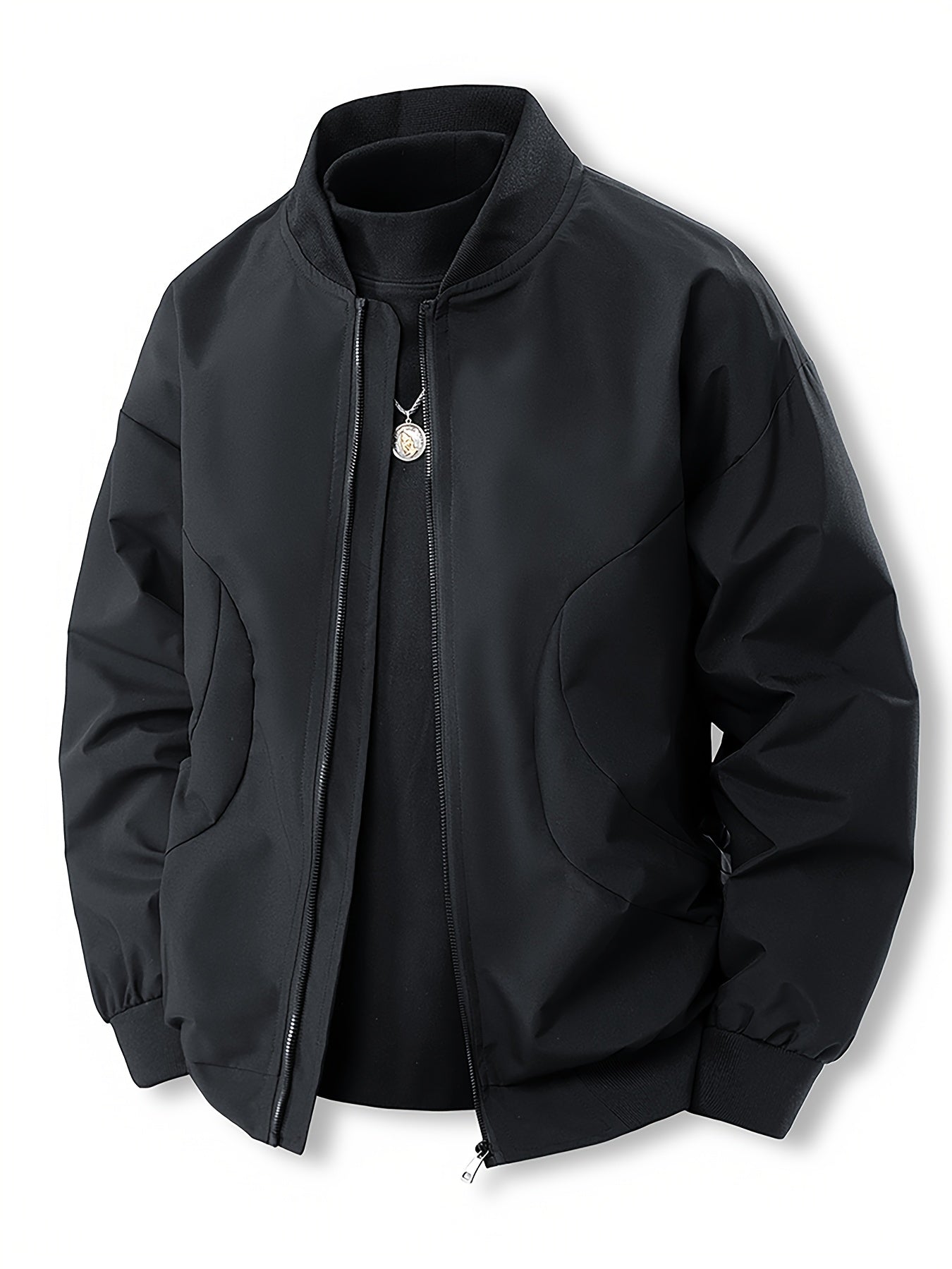 3pcs Set of Men's Jackets New Spring and Autumn Thin Collar Jacket for Youth Versatile Outerwear for Young People