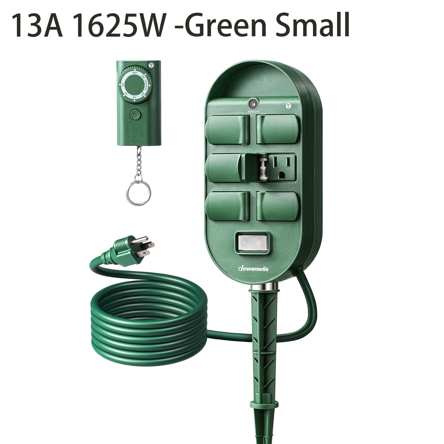 Dewenwils Power Stake Timer With Photocell Outlets Dusk To Dawn
