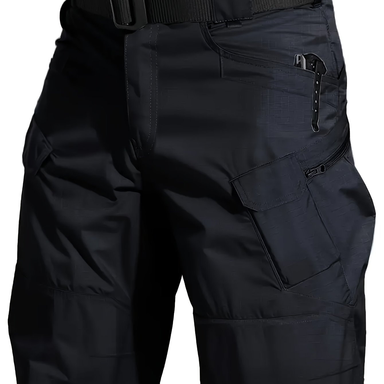 Men's Tactical Cargo Shorts Quick Dry Breathable Multi Pocket Design for Hiking Fitness Casual Wear Solid Color Non Stretch Fabric Straight Fit