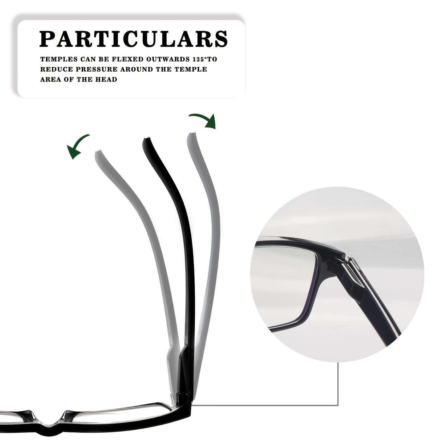 5-Pack Stylish Reading Glasses for Men and Women Lightweight Blue-Light Blocking Rectangle Frame Eyeglasses