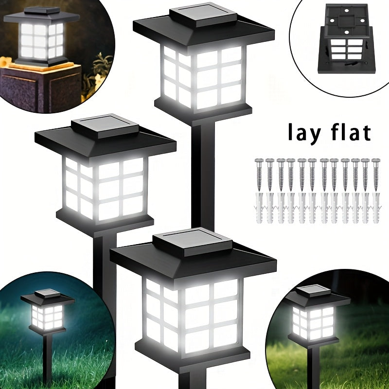 YUNXI Solar Path Lights Outdoor Garden Landscape Lighting LED