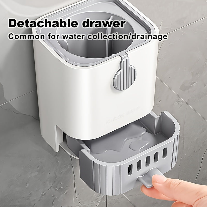1 Set Toilet Brush Set With Holder Wall Mounted Long Handle