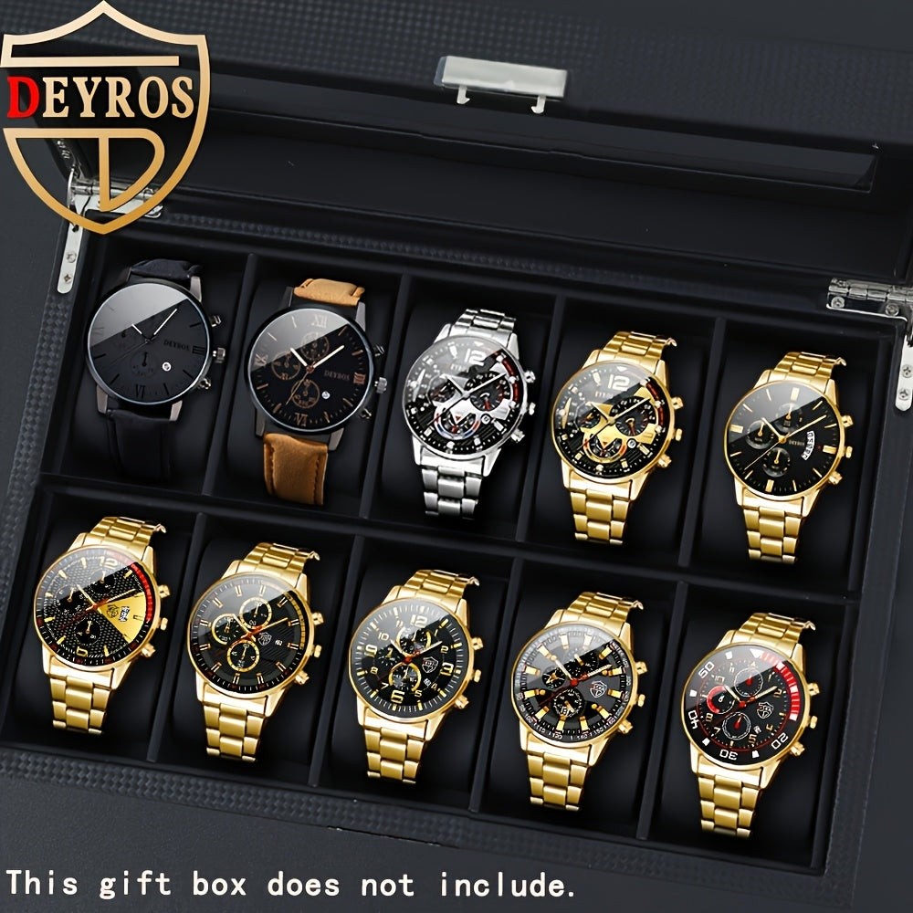 NOTIONR Men's Analog Quartz Watches With Date Display Casual Round