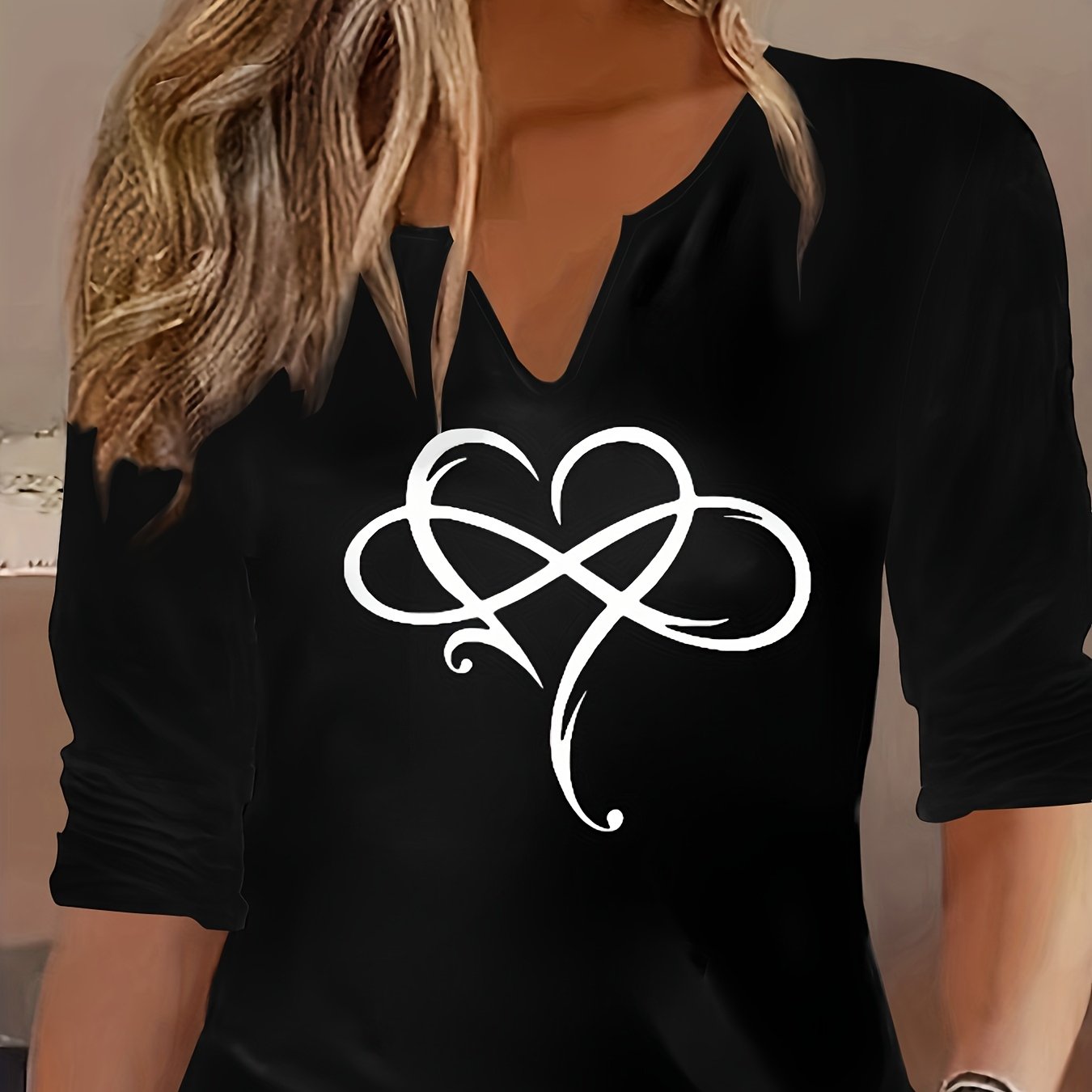 European and American Fashion Figures Trendy Print Tops