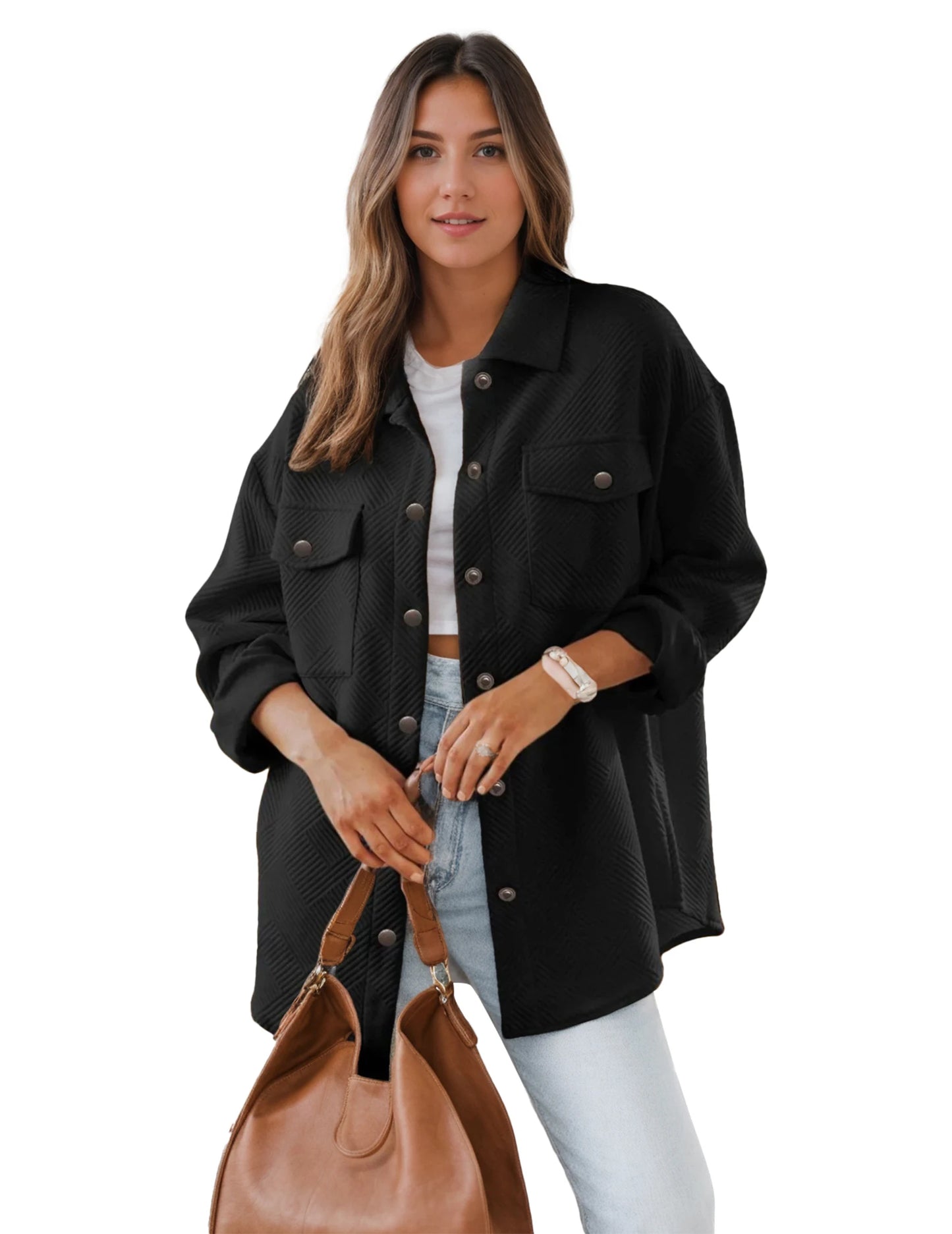CN Guangdong Women Jacket With Pockets Flannel Coat