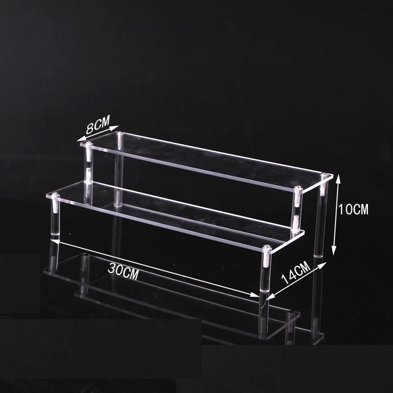 1-5 Tier Acrylic Display Stand Clear Riser Rack for Cupcakes