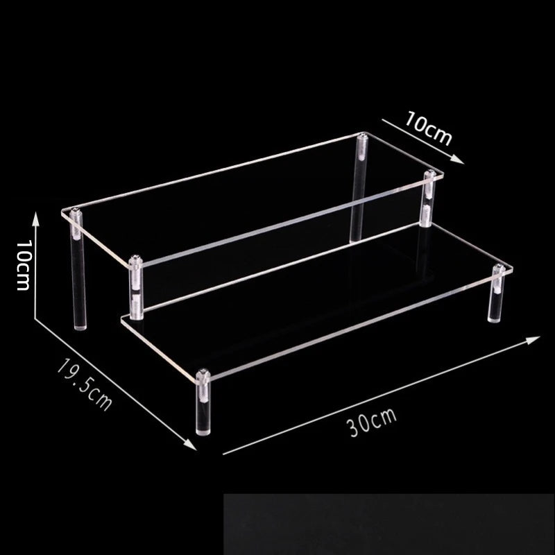 1-5 Tier Acrylic Display Stand Clear Riser Rack for Cupcakes