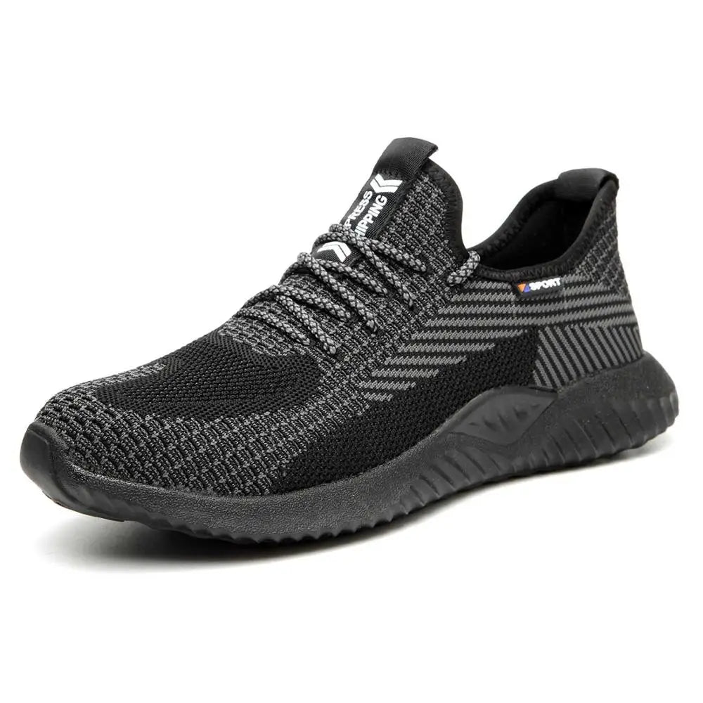 SUADEX Men Steel Toe Safety Work Shoes Breathable Lightweight Anti Slip
