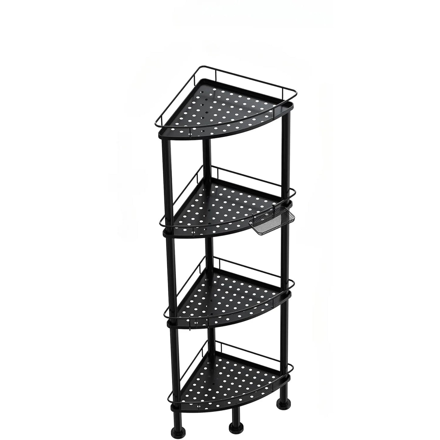 4-Tier Corner Shower Caddy Organizer - Rustproof Metal Shelf