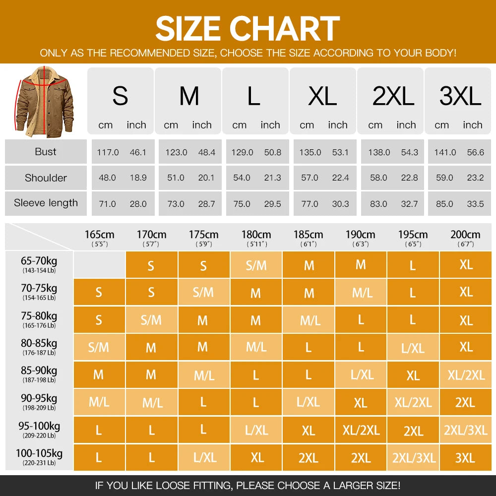 Fujian Mens Winter Waterproof Fleece Lined Jacket Outerwear