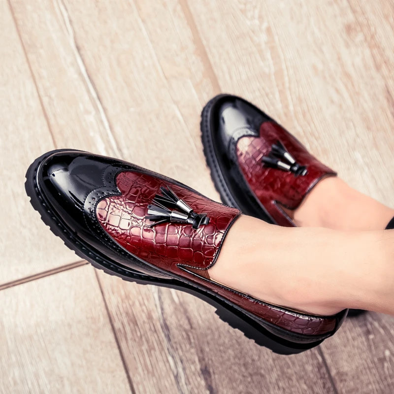 Louis Kadhr Mens Loafers Breathable Slip On Casual Shoes