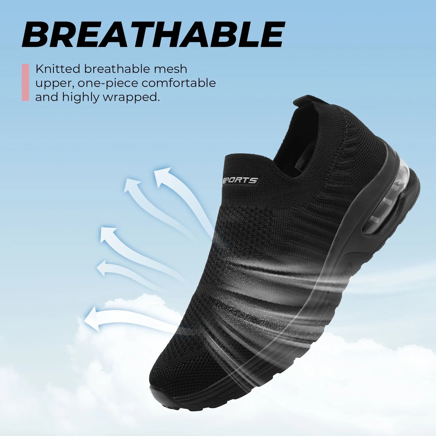 Womens Slip On Sneakers Women's Running Shoes Lightweight Casual
