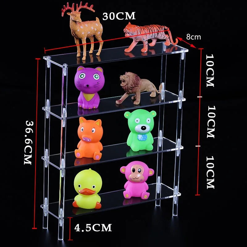1-5 Tier Acrylic Display Stand Clear Riser Rack for Cupcakes