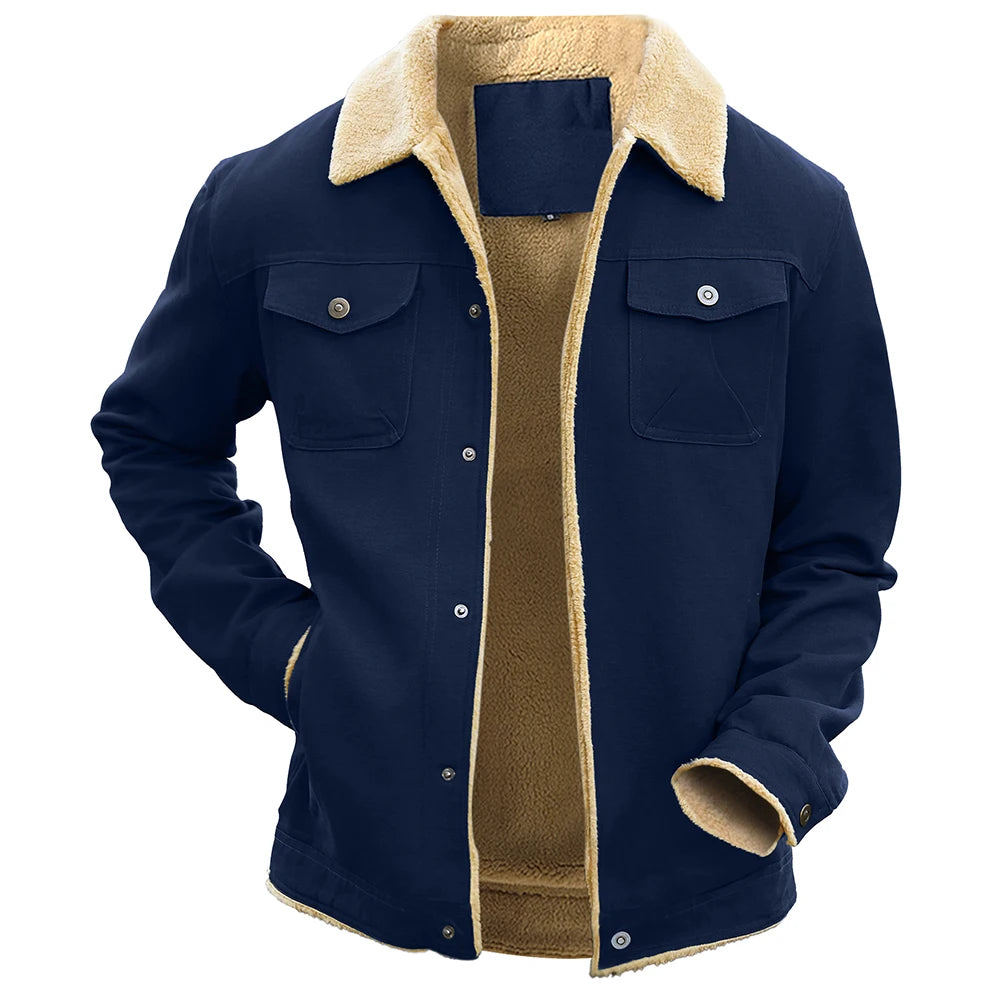 Fujian Mens Winter Waterproof Fleece Lined Jacket Outerwear
