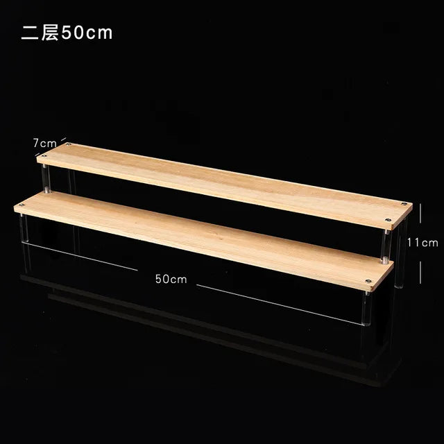 1-5 Tier Acrylic Display Stand Clear Riser Rack for Cupcakes