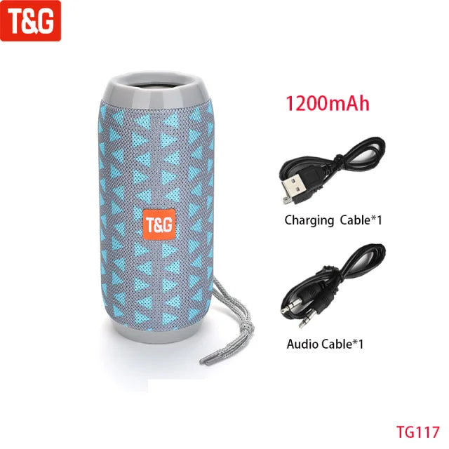 Wireless Portable Bluetooth Speaker With FM Radio Subwoofer
