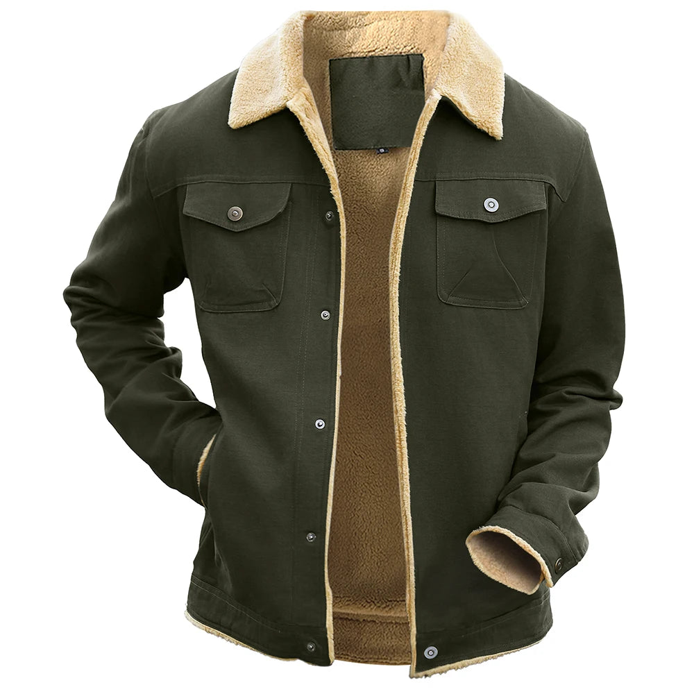 Fujian Mens Winter Waterproof Fleece Lined Jacket Outerwear