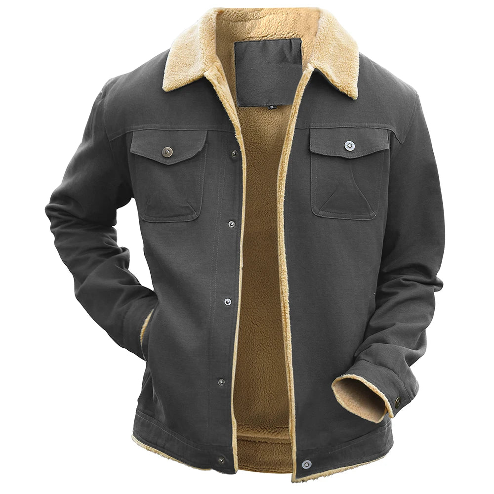Fujian Mens Winter Waterproof Fleece Lined Jacket Outerwear