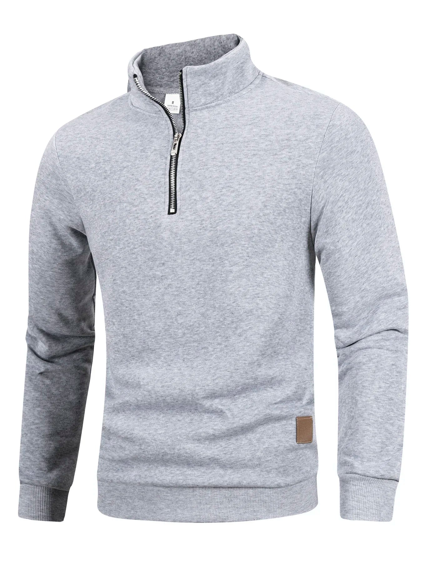 Autumn Men's Zipper Pullover Turtleneck Knit Sweater