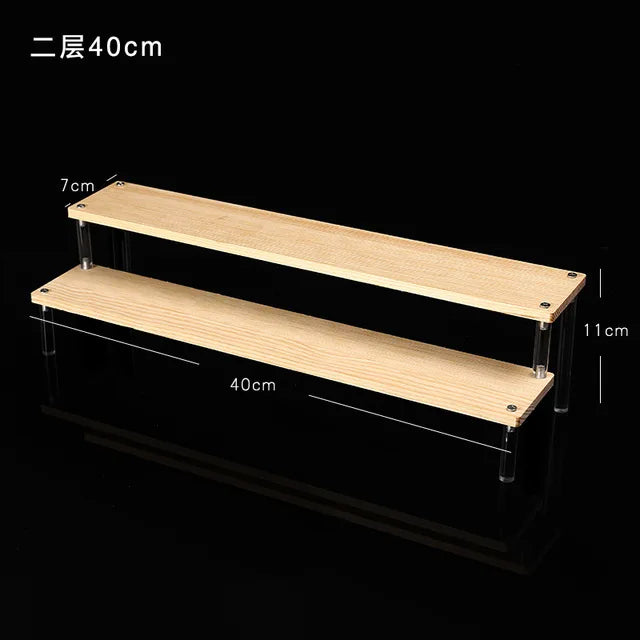 1-5 Tier Acrylic Display Stand Clear Riser Rack for Cupcakes