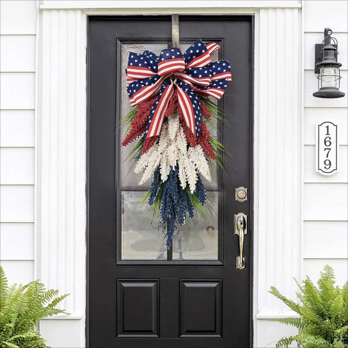 Memorial Day Hanging Garland 4Th of July Patriotic Wreath