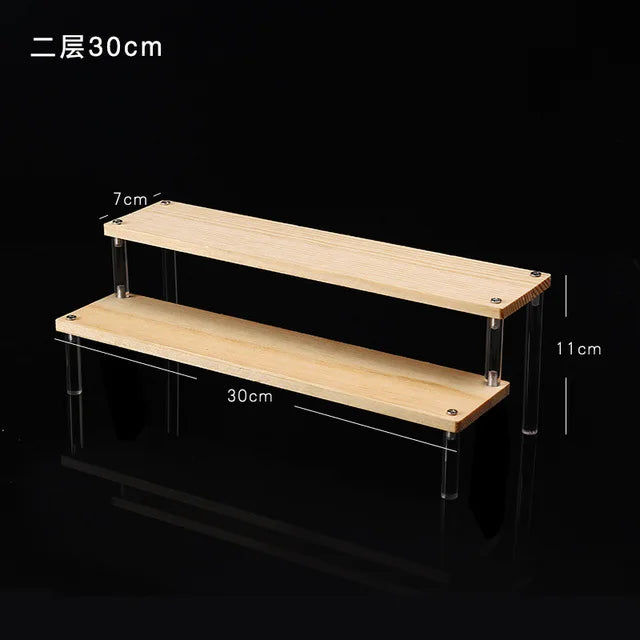 1-5 Tier Acrylic Display Stand Clear Riser Rack for Cupcakes