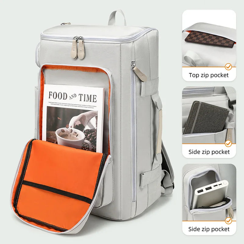 Large Capacity Gym Bag Travel Backpack with Wet Dry Separation for Outdoor Sports Yoga and Fitness Training