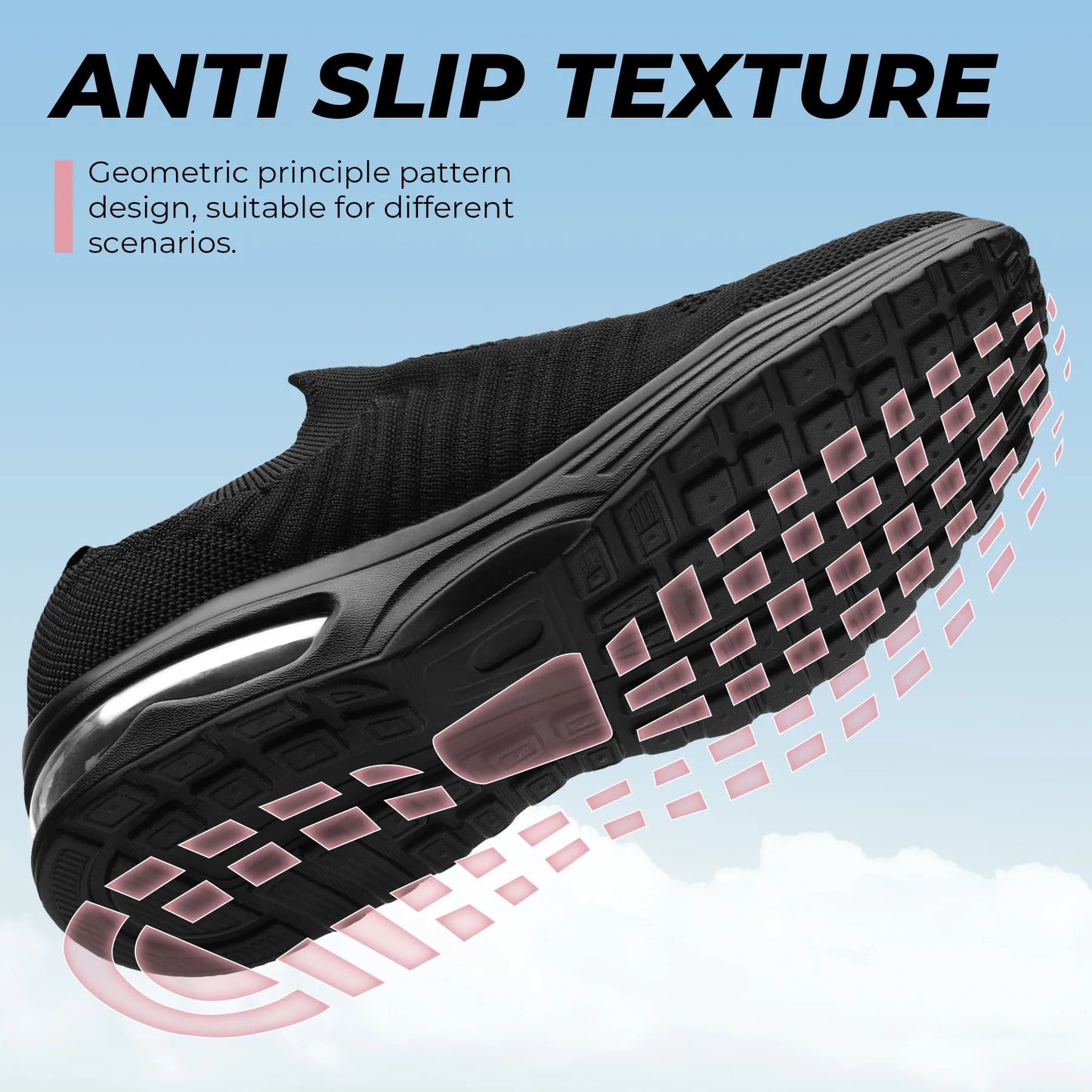 Womens Slip On Sneakers Women's Running Shoes Lightweight Casual