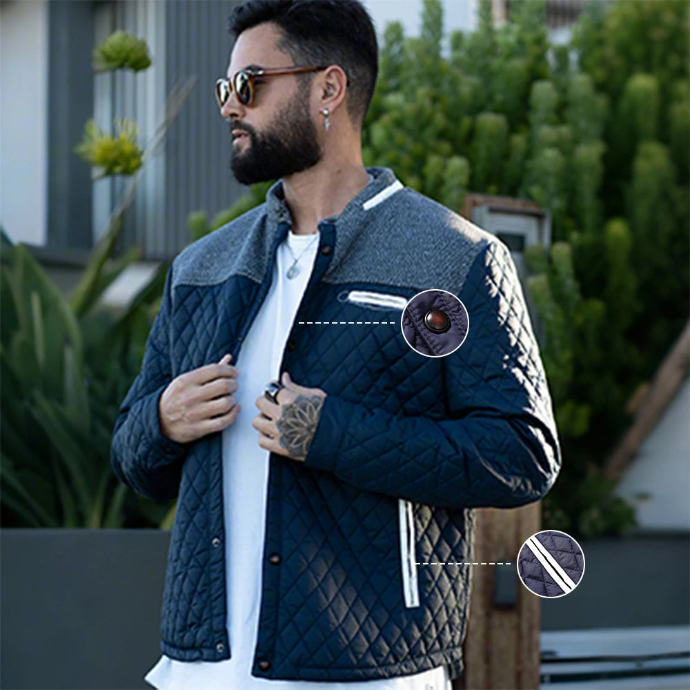 CN Fujian Winter Waterproof Bomber Quilted Jacket For Men
