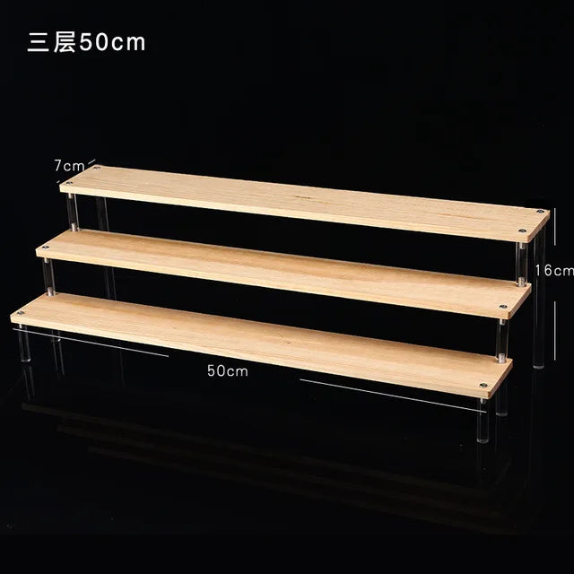 1-5 Tier Acrylic Display Stand Clear Riser Rack for Cupcakes