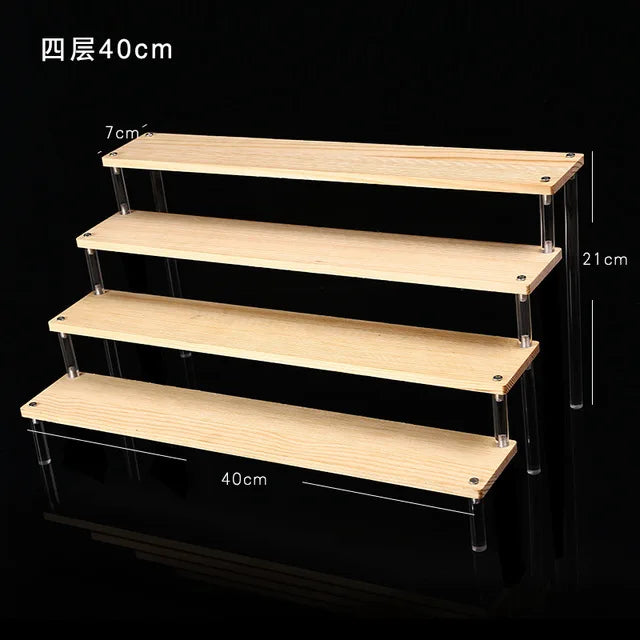 1-5 Tier Acrylic Display Stand Clear Riser Rack for Cupcakes