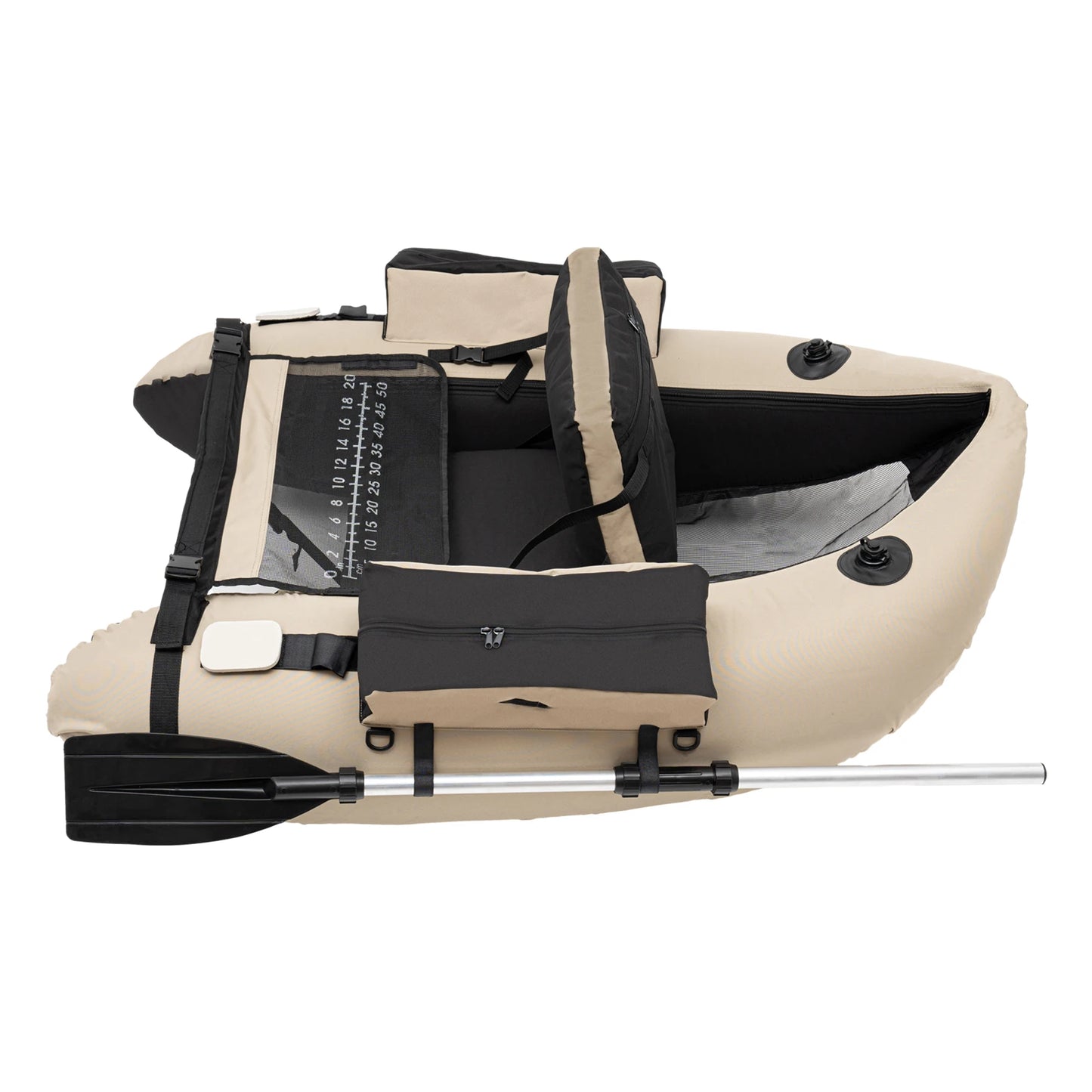 136*105cm Outdoor Khaki Inflatable Fishing Boat for Rafting