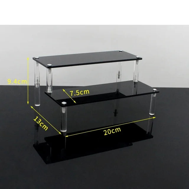 1-5 Tier Acrylic Display Stand Clear Riser Rack for Cupcakes