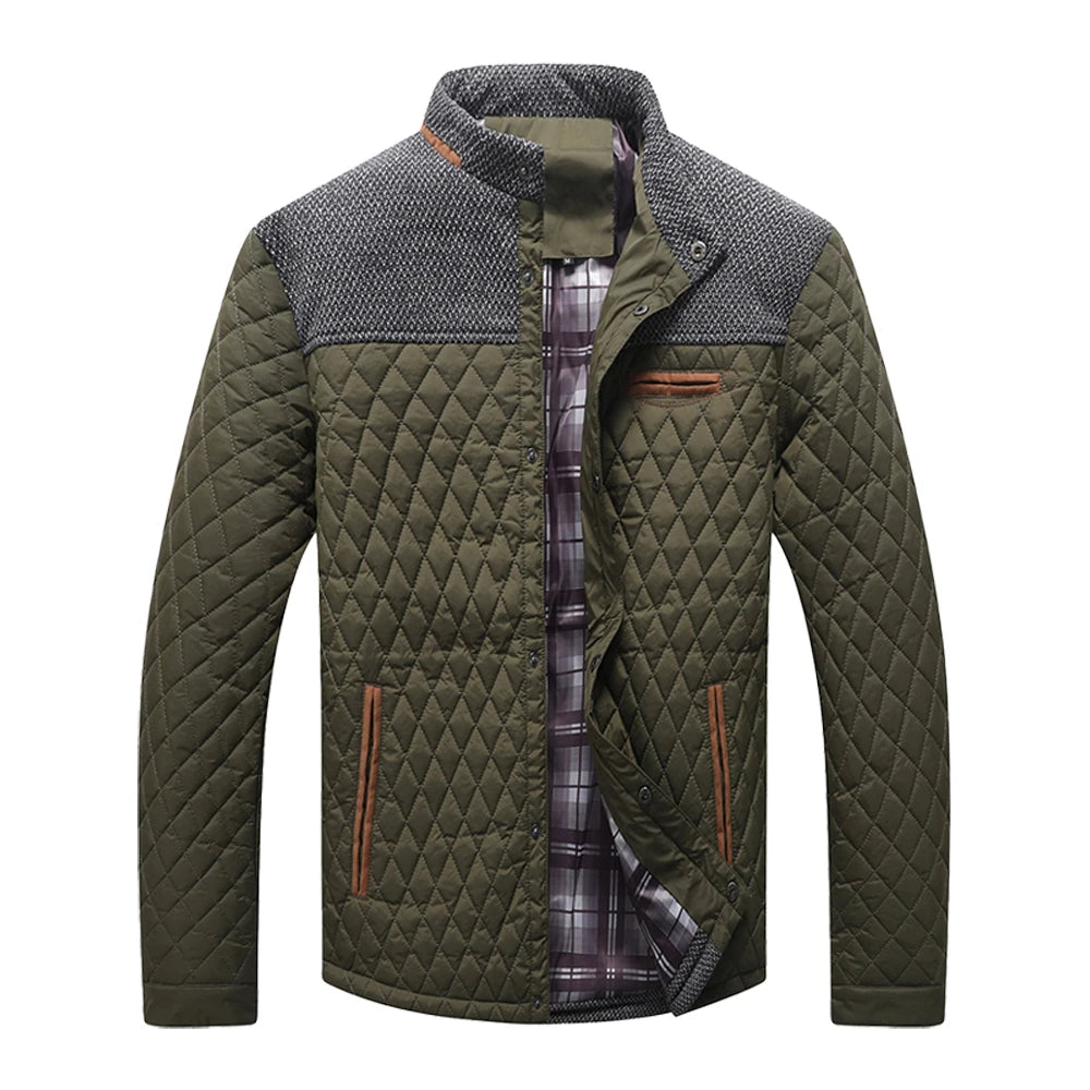 CN Fujian Winter Waterproof Bomber Quilted Jacket For Men