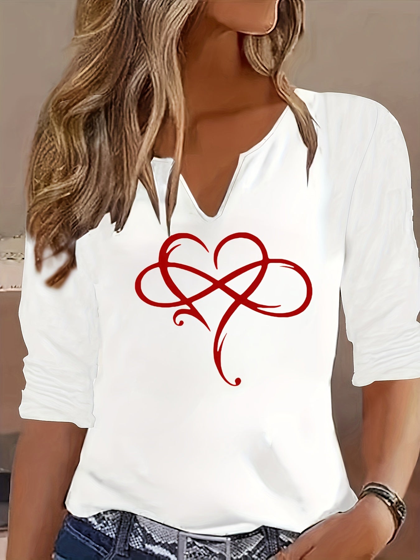 European and American Fashion Figures Trendy Print Tops