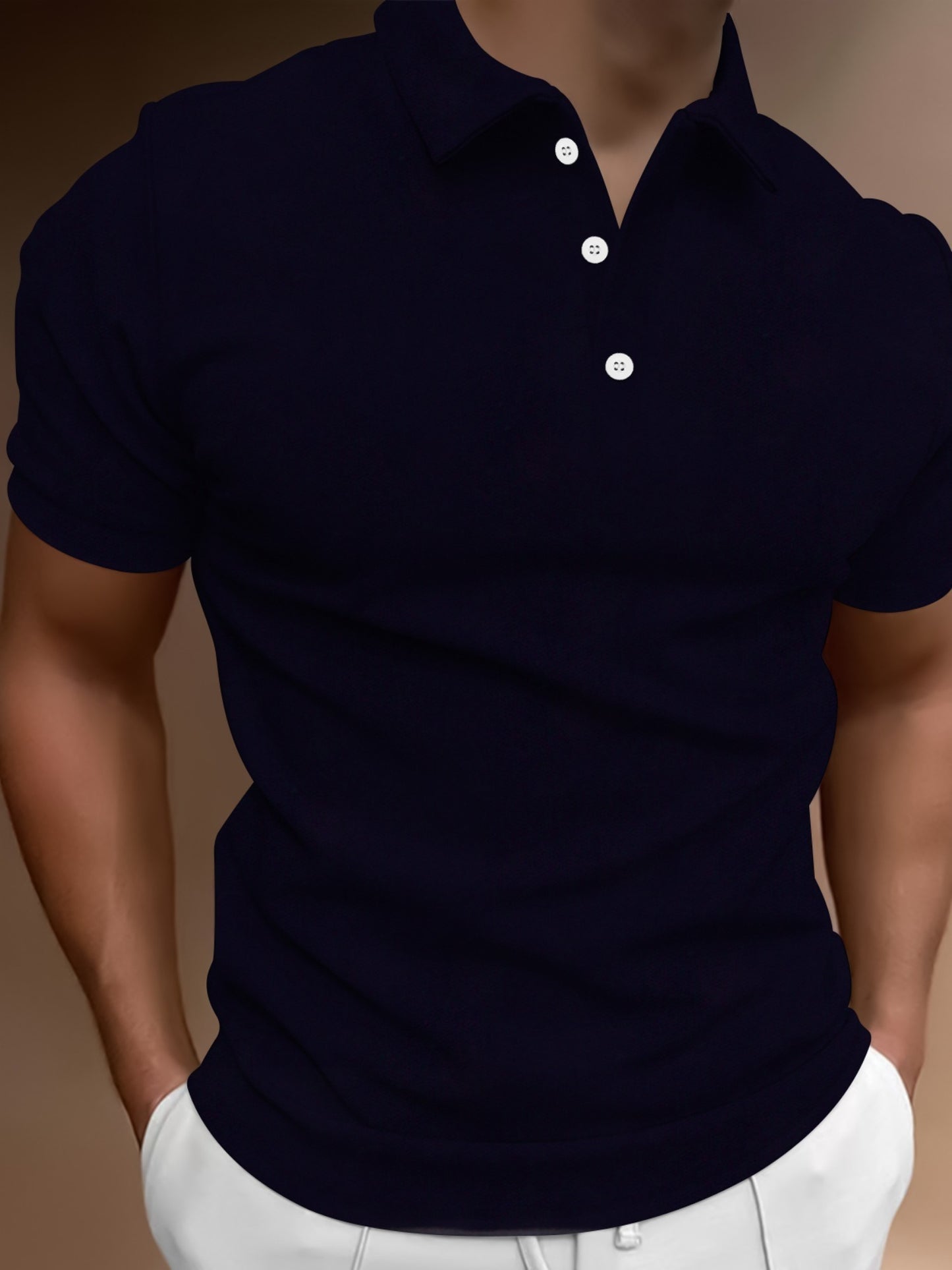 Deals To Love Men Classic Polyester Short Sleeve Shirt