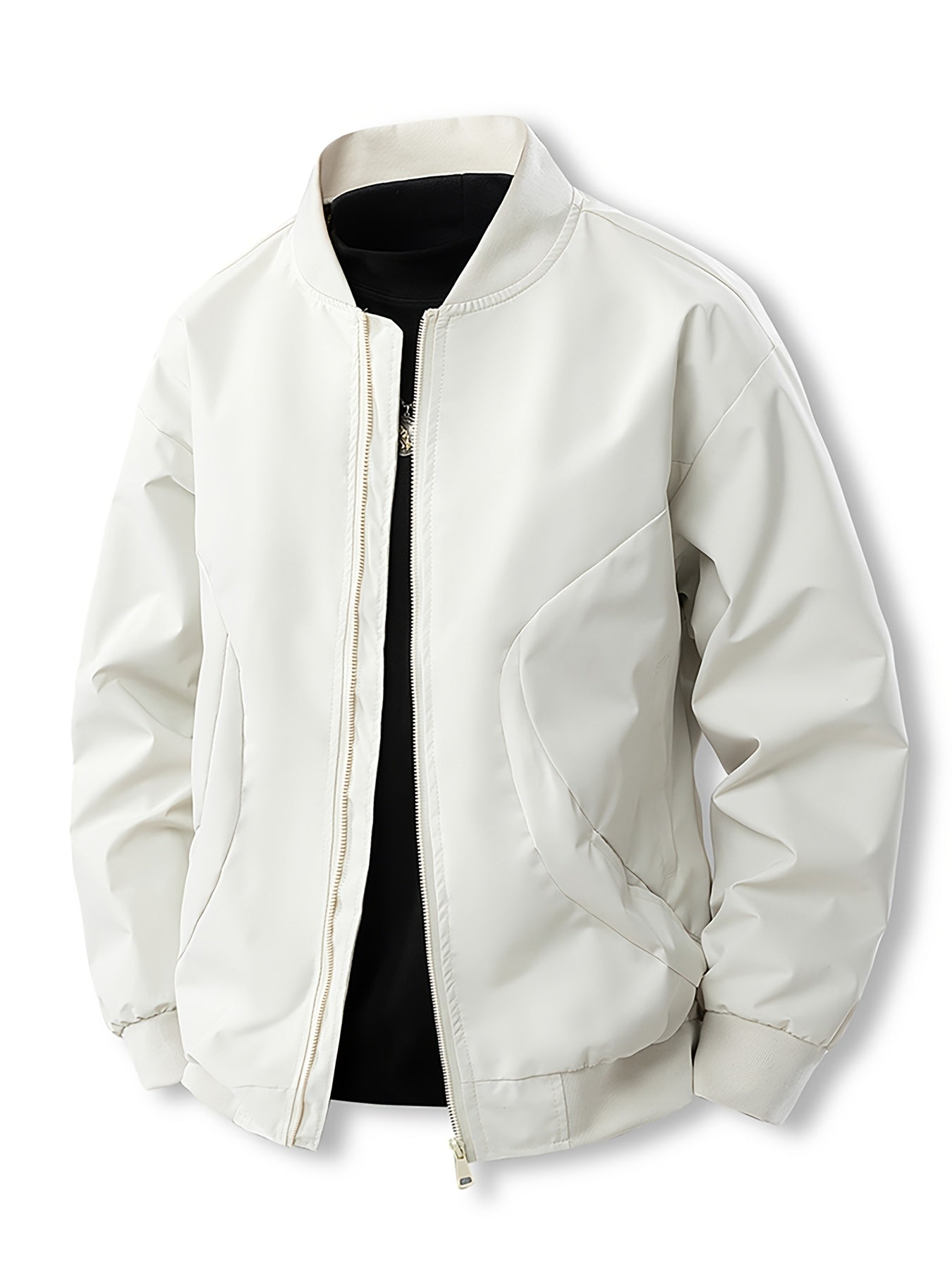 3pcs Set of Men's Jackets New Spring and Autumn Thin Collar Jacket for Youth Versatile Outerwear for Young People