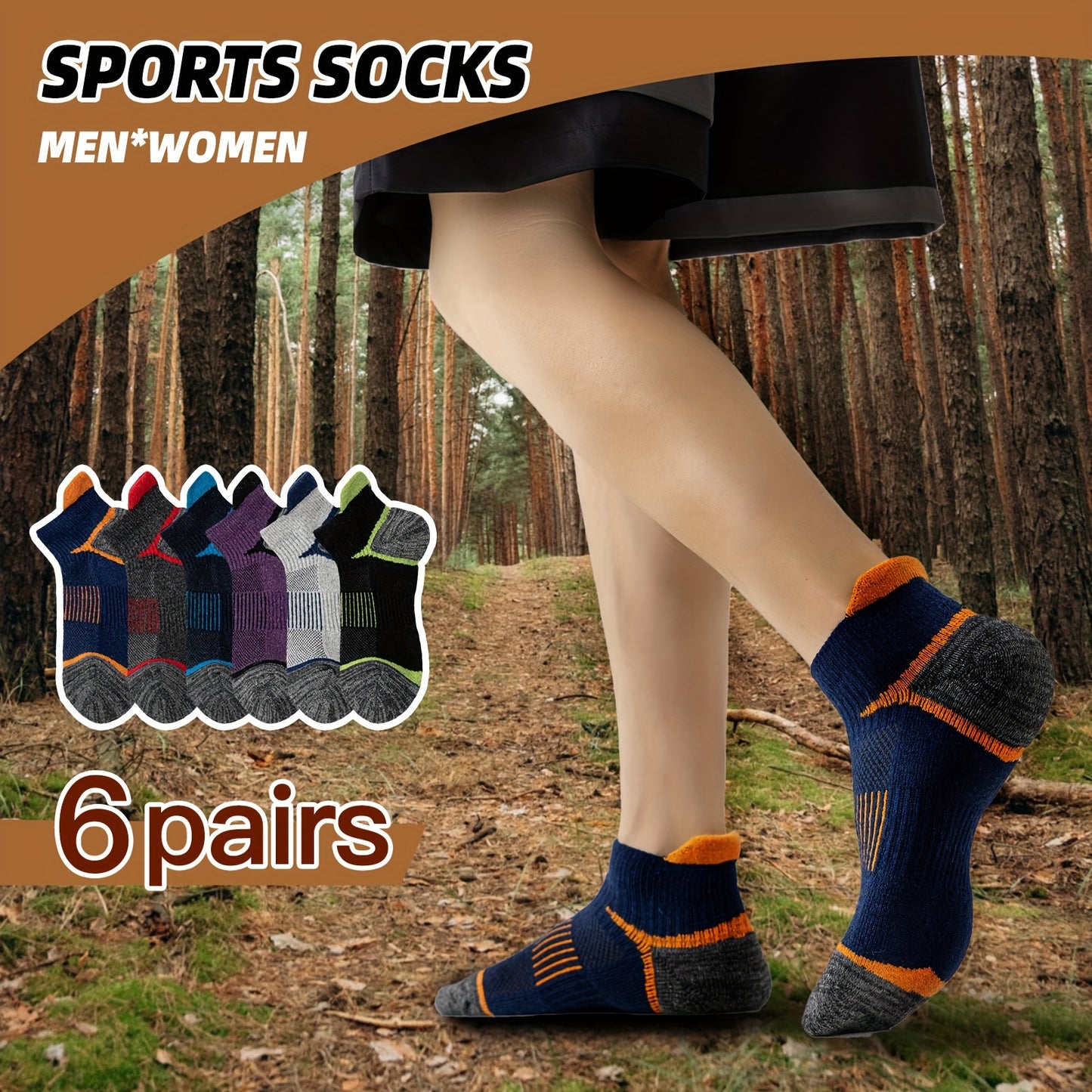 Merino Wool Compression 6 Pairs Ankle Socks for All Seasons
