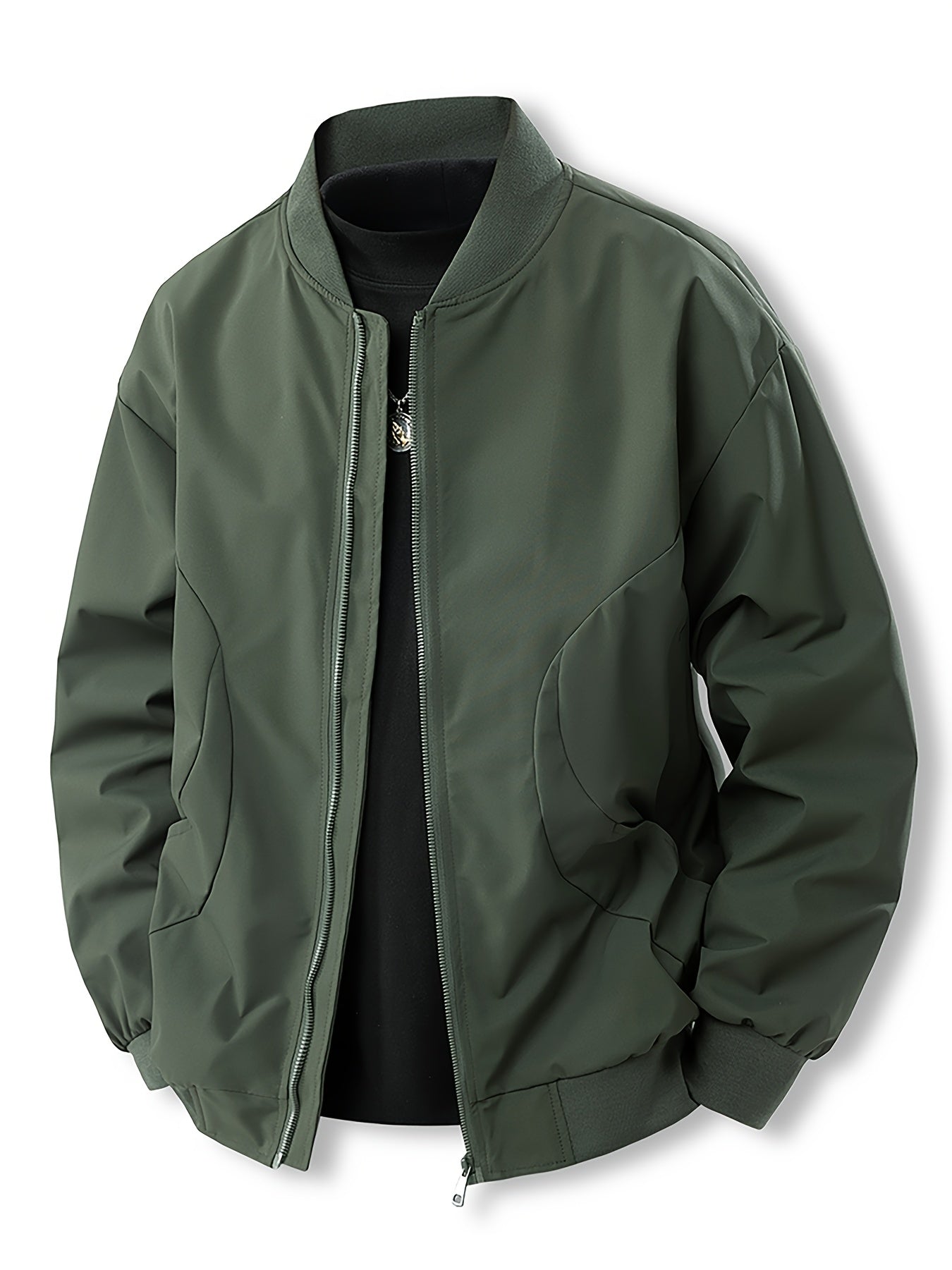 3pcs Set of Men's Jackets New Spring and Autumn Thin Collar Jacket for Youth Versatile Outerwear for Young People