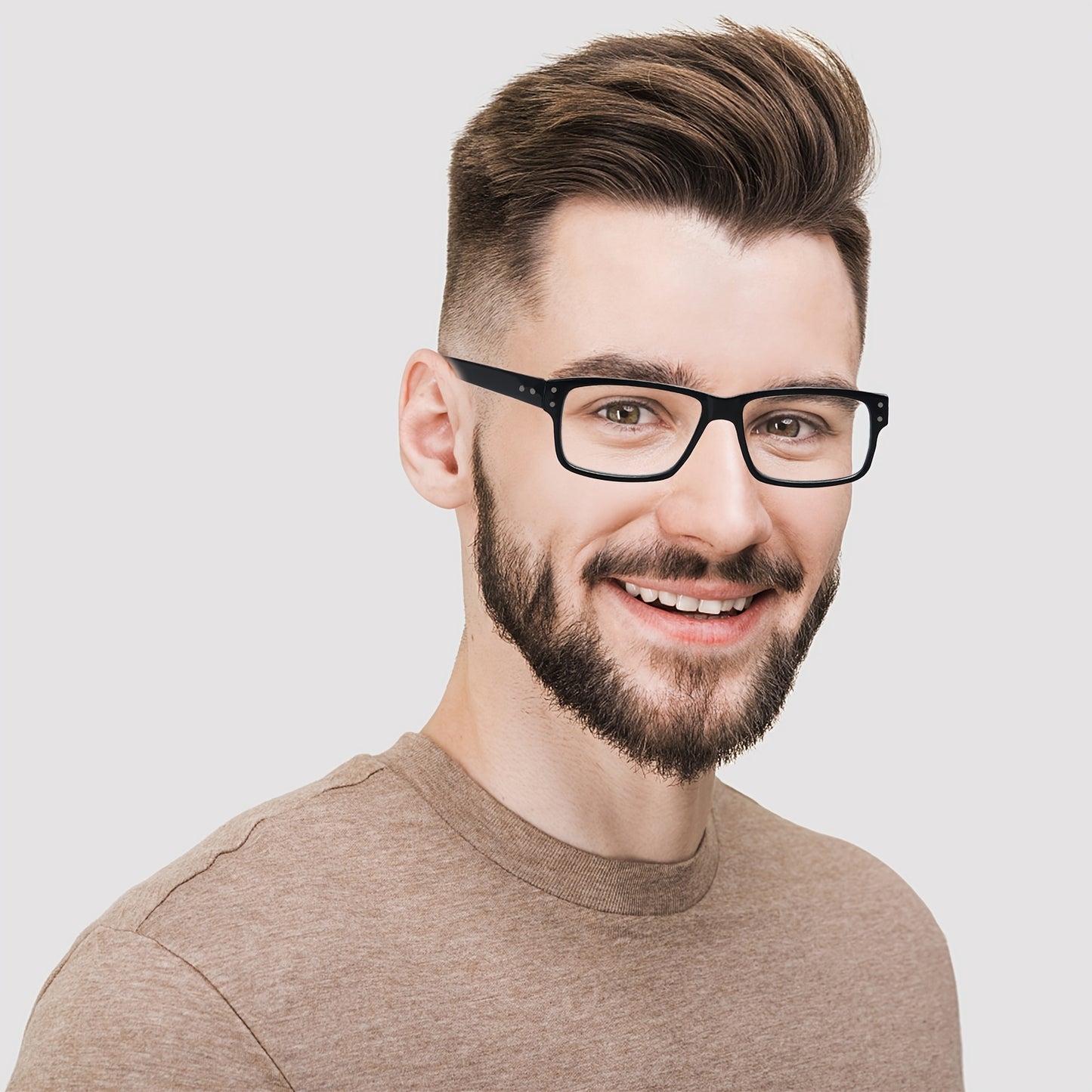 5-Pack Stylish Reading Glasses for Men and Women Lightweight Blue-Light Blocking Rectangle Frame Eyeglasses