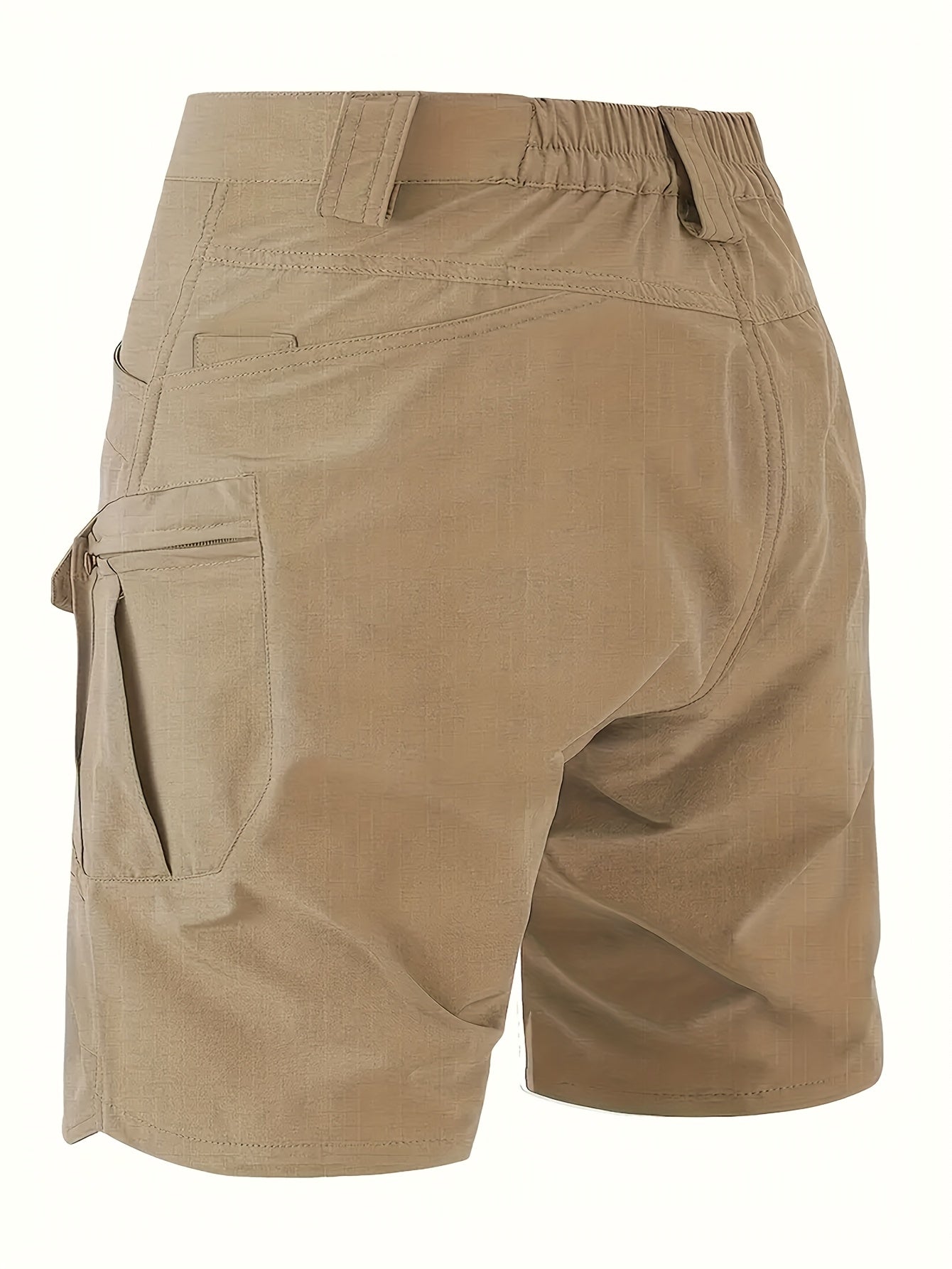 Men's Tactical Cargo Shorts Quick Dry Breathable Multi Pocket Design for Hiking Fitness Casual Wear Solid Color Non Stretch Fabric Straight Fit