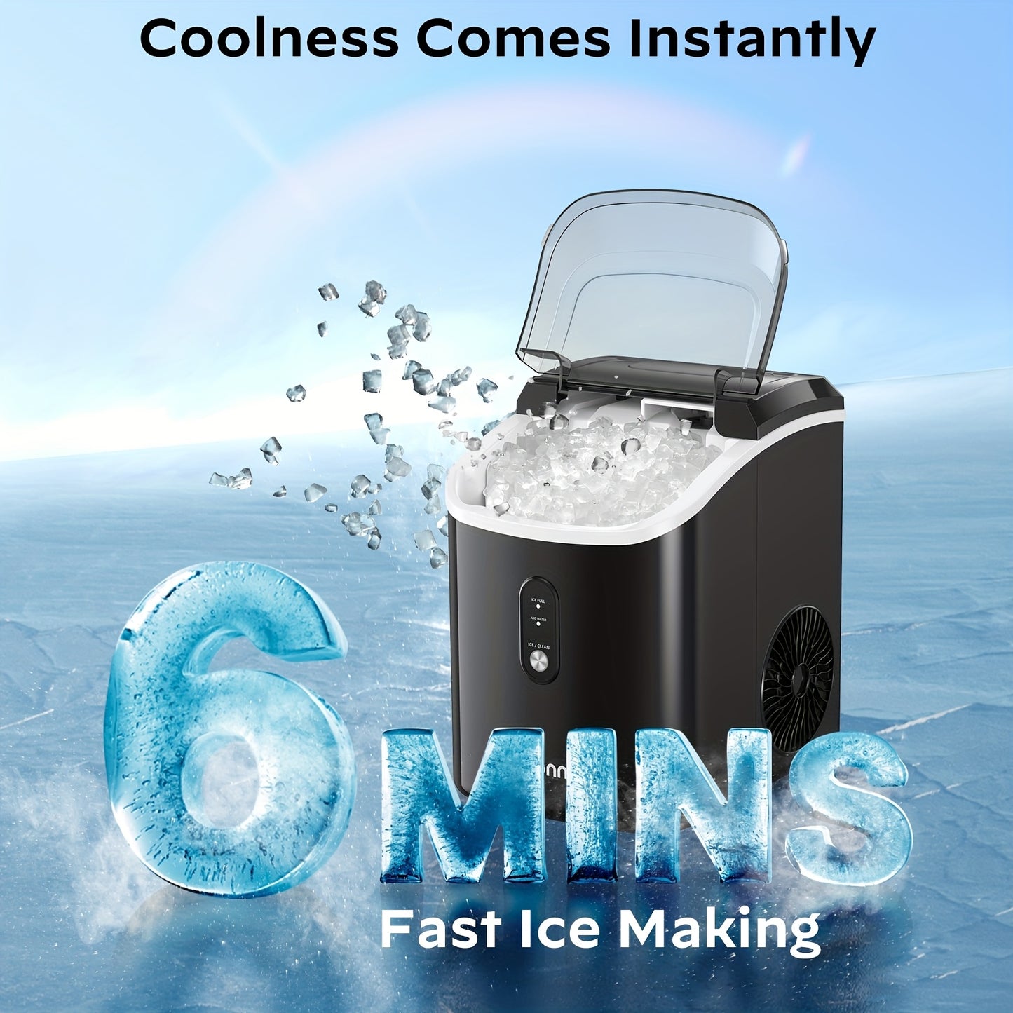 Dreamsmith Portable Nugget And Bullet Ice Maker Soft Chew